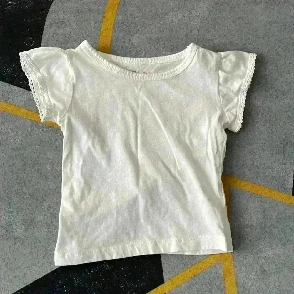 White Shirt with Sleeve Design| 18M
